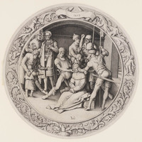 KG 01807
<br/>
Bespotting van Christus
<br/>
<em>Leyden, Lucas van (1494-1533)</em>